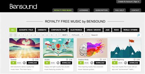 bensound|6 of the Best Websites to Download Royalty.